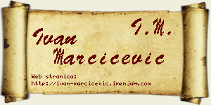 Ivan Marčićević vizit kartica